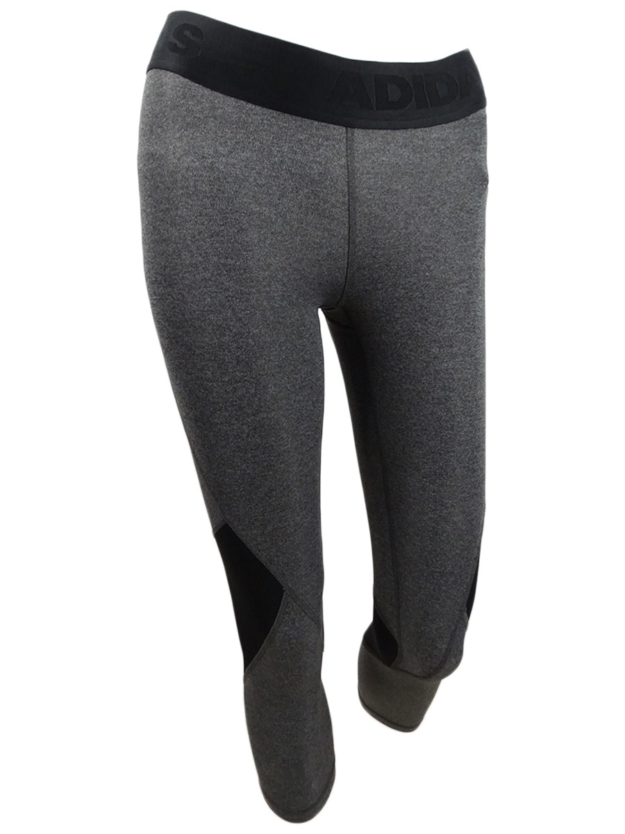 Adidas Women's Alphaskin ClimaCool Cropped Leggings (2XS, Grey